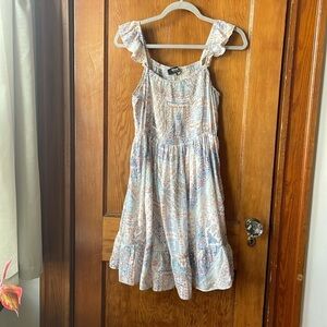 Blue B Collection Shirred Ruffled Sundress